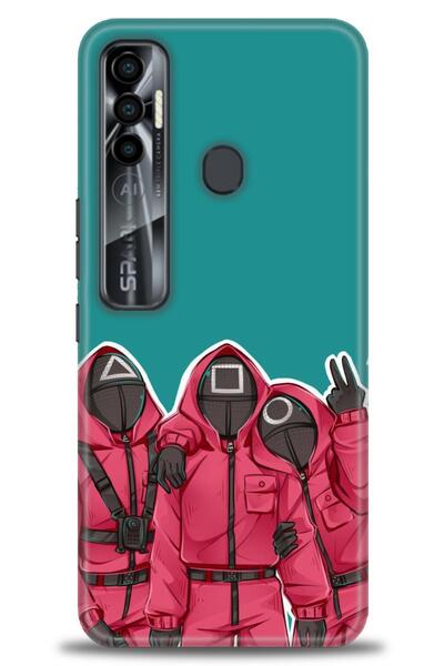 kılıfevreni غطاء متوافق مع هاتف Tecno Spark 7 Pro A+ Plus غطاء HD مطبوع - غطا...