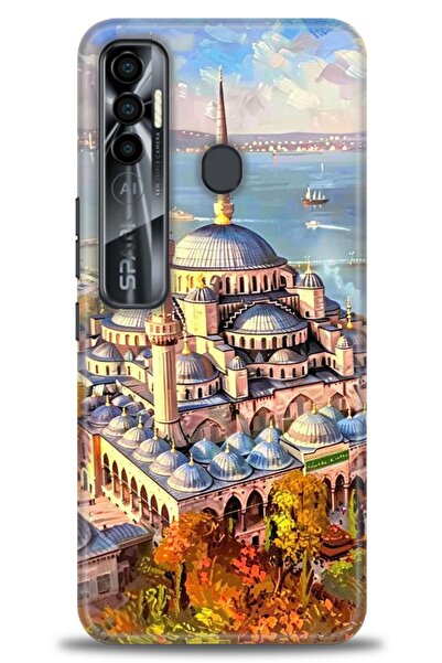 kılıfevreni غطاء متوافق مع هاتف Tecno Spark 7 Pro A+ Plus غطاء HD مطبوع - غطا...