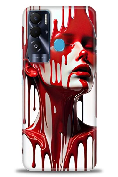 kılıfevreni غطاء تكنو بوفا نيو المتوافق مع A+ Plus غطاء HD مطبوع - غطاء سيليك...