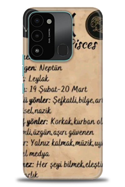 kılıfevreni غطاء متوافق مع هاتف Tecno Spark 8C A+ Plus غطاء HD مطبوع - غطاء م...