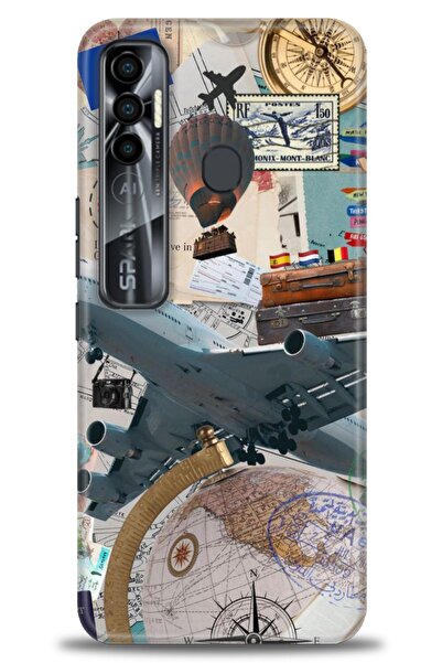 kılıfevreni غطاء متوافق مع هاتف Tecno Spark 7 Pro A+ Plus غطاء HD مطبوع - غطا...