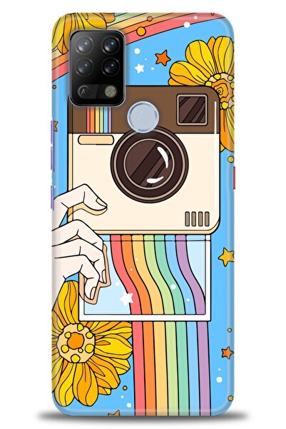 Rulet Aksesuar حافظة سيليكون HD مطبوع متوافقة مع هاتف Tecno Pova + واقي شاشة ...