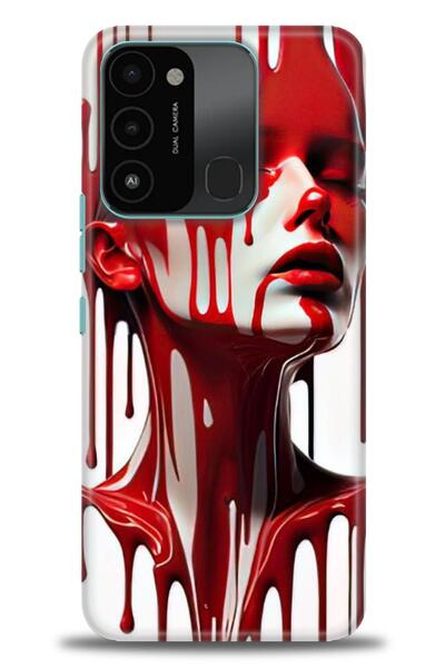 kılıfevreni غطاء متوافق مع هاتف Tecno Spark 8C A+ Plus غطاء HD مطبوع - غطاء م...