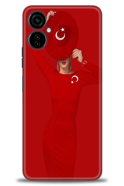 Rulet Aksesuar Tecno Camon 19 Neo Compatible Hd Printed Silicone Case + Ceram...