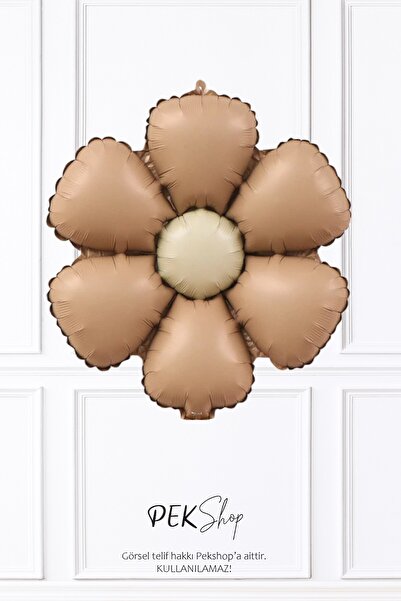 PEKSHOP Coffee Bohemian Daisy Foil Balloon Daisy Shaped Balloon Retro Coffee