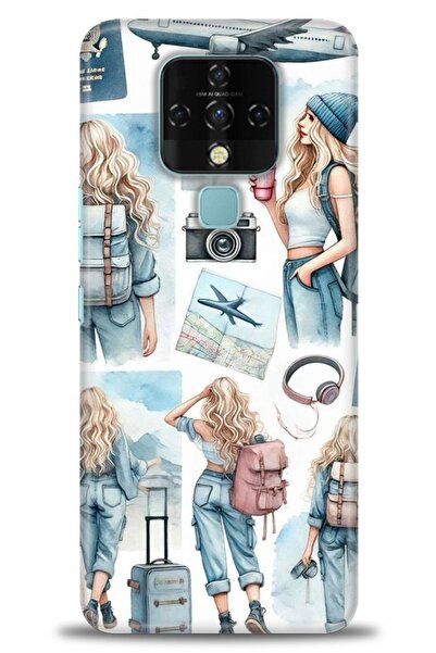 kılıfevreni حافظة متوافقة مع هاتف Tecno Camon 16 A+ Plus + واقي شاشة سيراميك ...