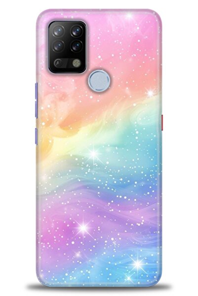 Rulet Aksesuar حافظة سيليكون HD مطبوع متوافقة مع هاتف Tecno Pova + واقي شاشة ...