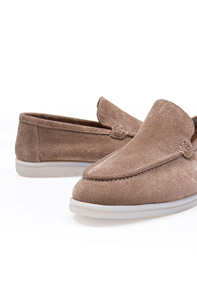 Vantaggio Loop Kum Süet %100 Hakiki Deri Erkek Loafer Ayakkabı
