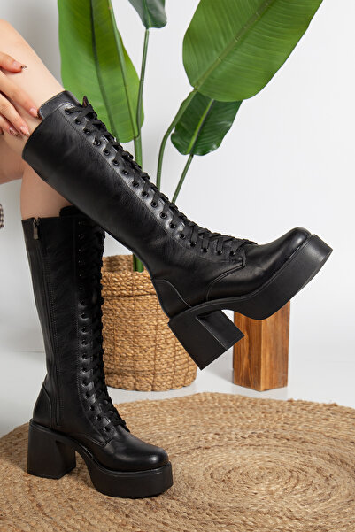 BUİSTİ kadın bağıcıklı postal çizme