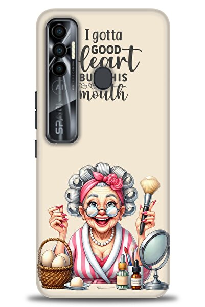 kılıfevreni غطاء متوافق مع هاتف Tecno Spark 7 Pro A+ Plus HD مطبوع - غطاء من ...