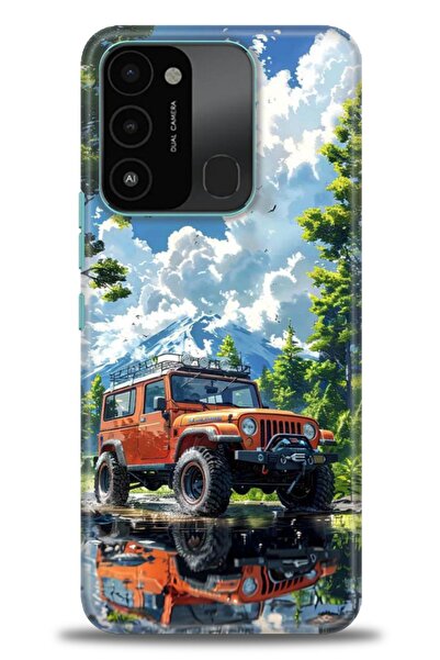 kılıfevreni غطاء متوافق مع هاتف Tecno Spark 8C A+ Plus HD مطبوع - غطاء من الس...