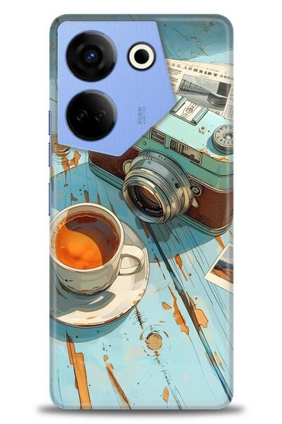 kılıfevreni حافظة تكنو كامون 20 برو 4G متوافقة مع A+ بلس + واقي شاشة سيراميك ...