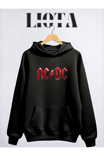 Vordevia ACDC Βαμβακερό φούτερ με στάμπα σε μεγάλο μέγεθος