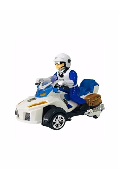 NEWBRENDHOME لعبة تعليمية للأولاد، سيارة شرطة رباعية الدفع مع ضوء، تدور في مك...