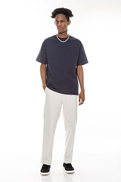 Jeanspro JEANS PRO Off White Loose Fit Chino Pants