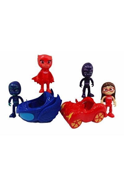 OMZ مجموعة ألعاب تعليمية من Pjamask تتكون من 2 سيارة و4 شخصيات، لعبة للأولاد ...