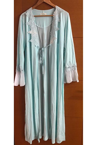 Mecit Pijama Mecit 1500 Dantel Detaylı Sabahlık