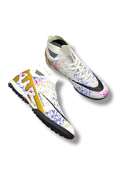 LALİGA 45-46-47 Büyük Numara Battal Boy Çoraplı Halısaha Ayakkabı