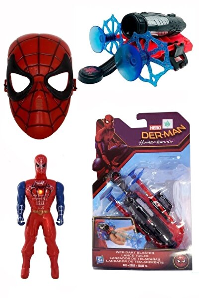 paraply Öğretici Oyuncaklar Örümcek Adam Vantuz Ağ Ok Atan Fırlatıcı Maske Ve...