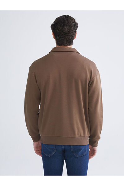 LC Waikiki Λαμπερές επιλογές από το Shining Store | Ανδρικό χοντρό φούτερ με λαιμόκοψη πόλο