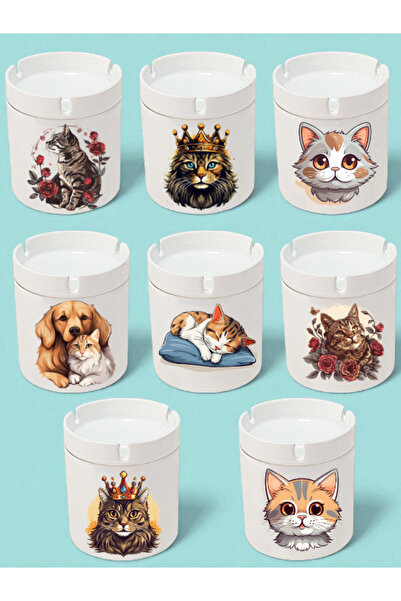 lili hediyelik Τασάκι με θέμα τις γάτες - 8 τεμάχια - Δώρο για την Ημέρα του Αγίου Βαλεντίνου, Δώρο γενεθλίων, Δώρο για την Ημέρα της Μητέρας