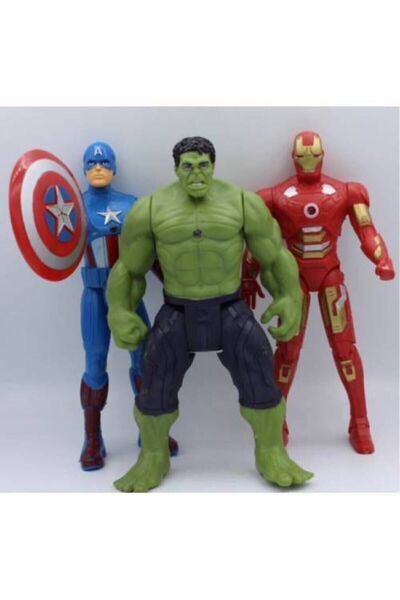 NEWBRENDHOME مجموعة ألعاب تعليمية للأولاد تتكون من 3 شخصيات: الأبطال هالك وكا...