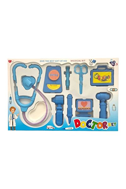 OMZ ألعاب تعليمية، مجموعة ألعاب طبيب، لعبة أطفال زرقاء للأولاد والبنات