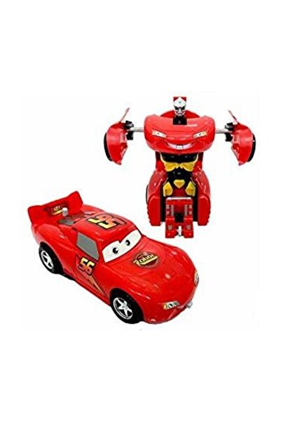 Zümrüt OyuncakStore Şimşek Mcqueen Sürtmeli Robot olan Araba Eğitici Oyuncak