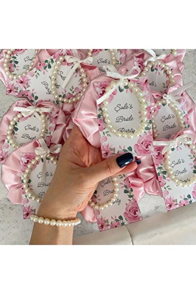 Mapel 20 Adet Saten Toka Bileklik Kına, Bride to be, düğün, nikah, doğum günü, hediyelik