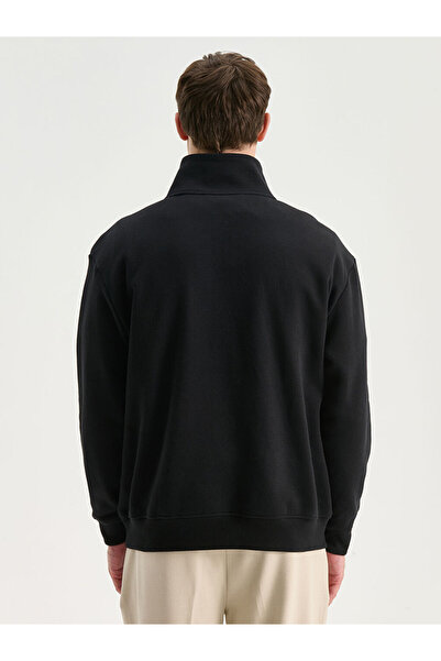 LC Waikiki Λαμπερές επιλογές από το Shining Store | Ανδρικό χοντρό φούτερ με φερμουάρ ψηλός λαιμός