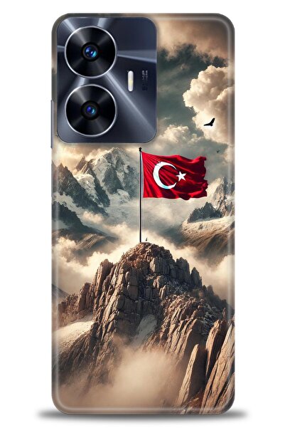 realme حافظة A+ Plus متوافقة مع شبكة الجيل الرابع C55 + واقي شاشة من السيرامي...