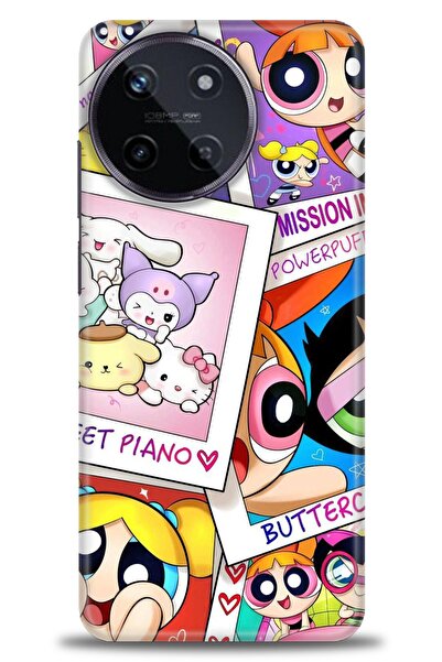 realme حافظة A+ Plus متوافقة مع 11 4G + واقي شاشة سيراميك غير قابل للكسر - 122