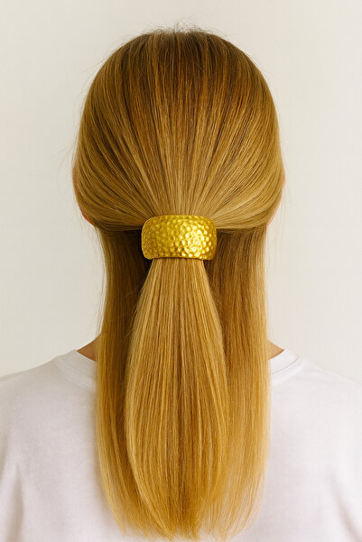 Emsay Store Μεταλλικό κλιπ μαλλιών με μισό δαχτυλίδι – Κομψό και μοντέρνο γυν...