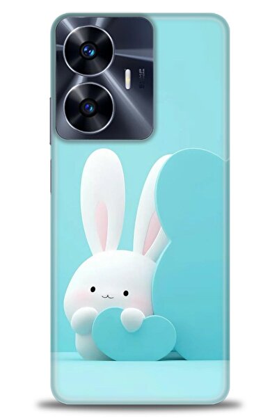 realme حافظة A+ Plus متوافقة مع شبكة الجيل الرابع C55 + واقي شاشة سيراميك غير...