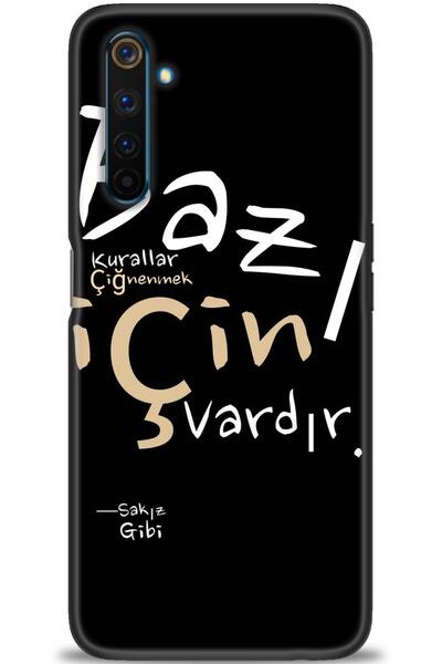 realme حافظة متوافقة مع 6 برو A+ بلس + واقي شاشة سيراميك غير قابل للكسر - 394