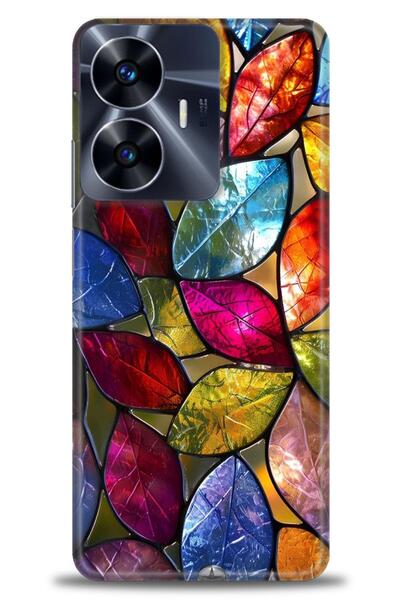 realme حافظة A+ Plus متوافقة مع شبكة الجيل الرابع C55 + واقي شاشة سيراميك غير...