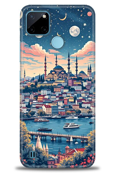 realme حافظة متوافقة مع A+ Plus + واقي شاشة من السيراميك غير قابل للكسر - 223