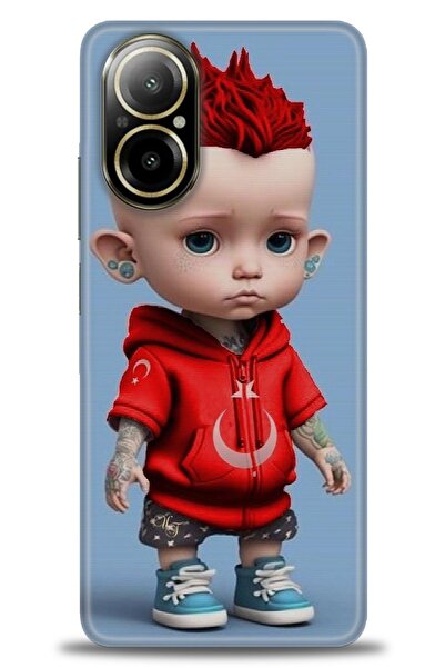 kılıfevreni غطاء حماية متوافق مع هاتف Realme 12 Lite 4G A+ Plus HD مطبوع - غط...