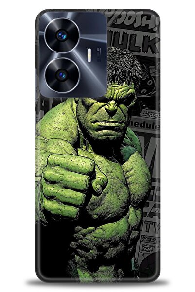 realme حافظة A+ Plus متوافقة مع شبكة الجيل الرابع C55 + واقي شاشة سيراميك غير...