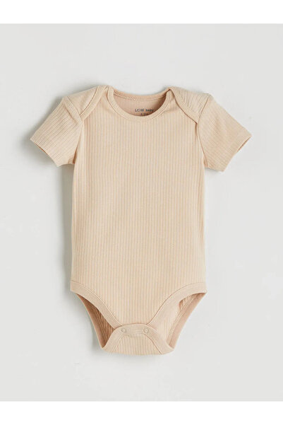 LC Waikiki LCW babyEkru Bisiklet Yaka Erkek Bebek Hastane Seti