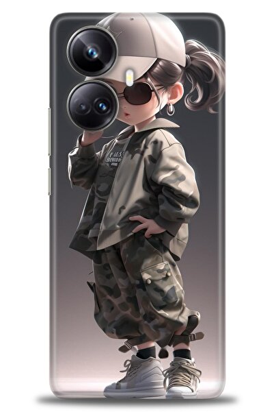 realme حافظة متوافقة مع 10 برو بلس + واقي شاشة سيراميك غير قابل للكسر - 254