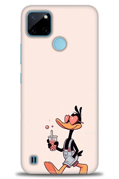 realme حافظة متوافقة مع A+ Plus + واقي شاشة من السيراميك غير قابل للكسر - 407