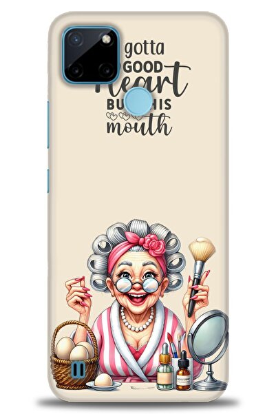 realme حافظة متوافقة مع A+ Plus + واقي شاشة من السيراميك غير قابل للكسر - 41