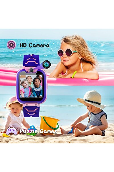 Generic JUBUNRER Children's Smart Watch – MP3 Games Call Watch Child Girl Boy Touch Screen Camera Alarm SO