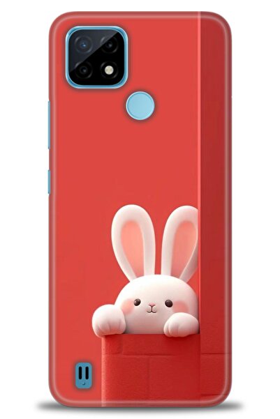 realme حافظة متوافقة مع C21 A+ Plus + واقي شاشة سيراميك غير قابل للكسر - 77