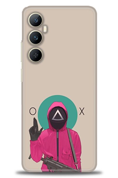 realme حافظة A+ Plus متوافقة مع 4G + واقي شاشة سيراميك غير قابل للكسر - 286