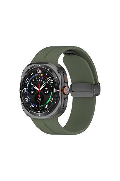 zore Galaxy Watch 8 40mm Krd-84 22mm Silicone Band - Dark Green