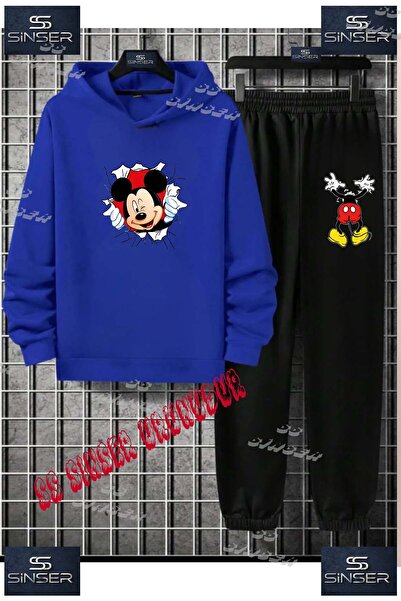 SS SİNSER Set de trening cu hanorac imprimat pentru copii, unisex, cu imprime...