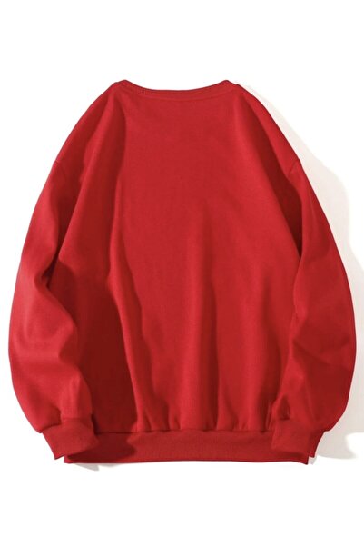 LAPS Women's Red Los Angeles Oversize Sweatshirt