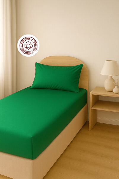 sutra 100% Cotton Satin 100X200+30 cm Single Fitted Sheet Set